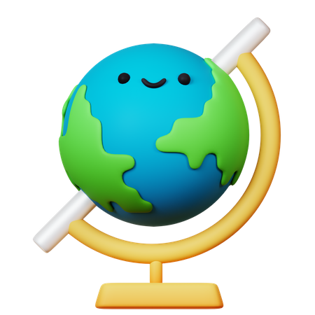 Globe Grid  3D Icon