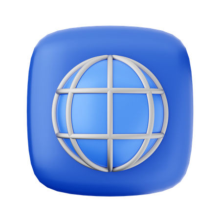 Globe Internet  3D Icon
