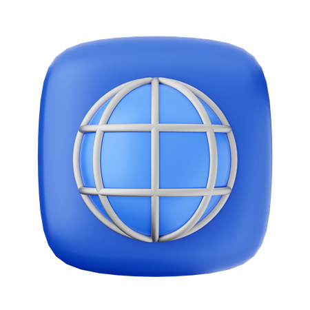Globe Internet  3D Icon