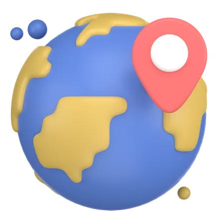 Globe map  3D Icon