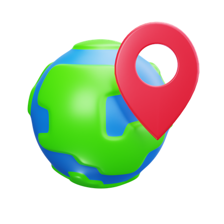 地球地図  3D Icon