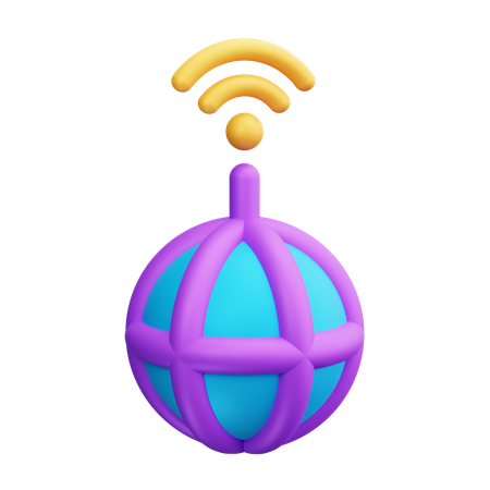 Globe Network  3D Icon