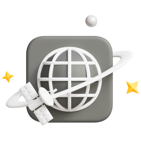 Réseau mondial  3D Icon