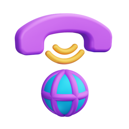 Globe Network  3D Icon