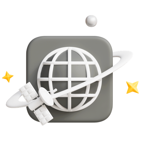 Globe Network  3D Icon