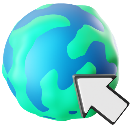 Toucher le globe  3D Icon