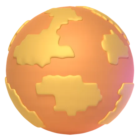 Globe terrestre  3D Icon