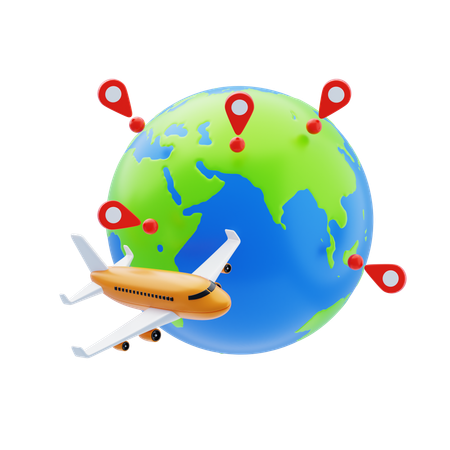 Globe-trotter  3D Icon