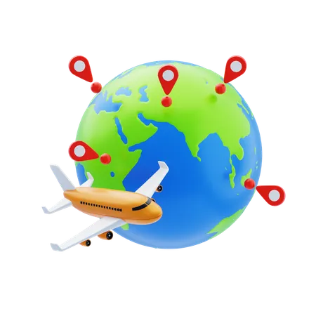 Globe-trotter  3D Icon