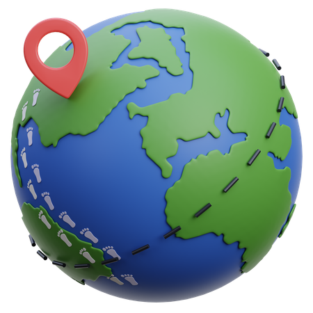 Globe-trotter  3D Icon