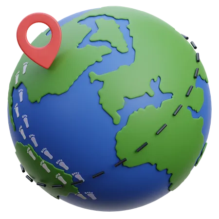 Globe Trotter  3D Icon