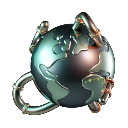 Ver du globe  3D Icon