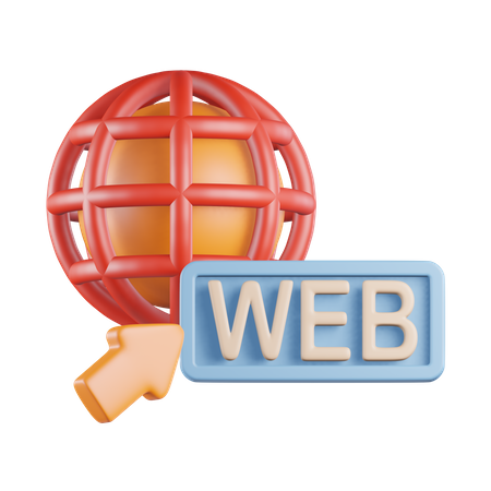 Globe Web  3D Icon