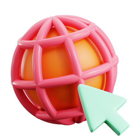 Globe Web  3D Icon