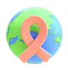 Globe With Ribbon