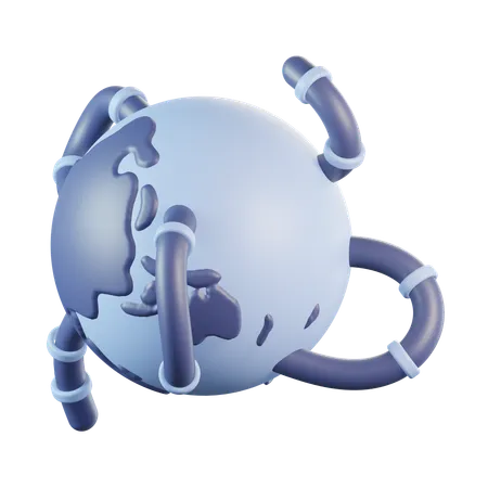 Globe Worm  3D Icon