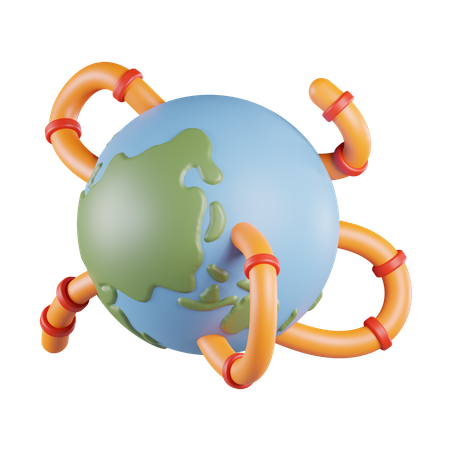 Globe Worm  3D Icon