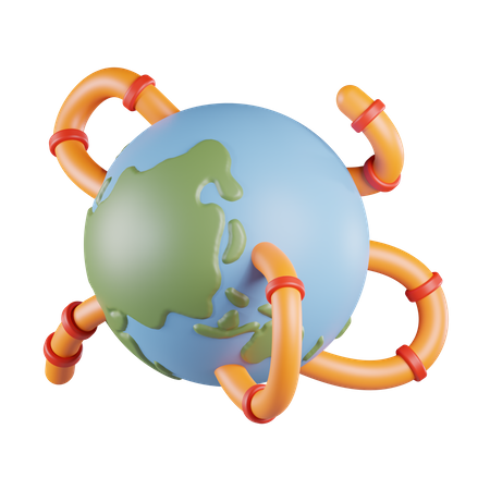 Globe Worm  3D Icon