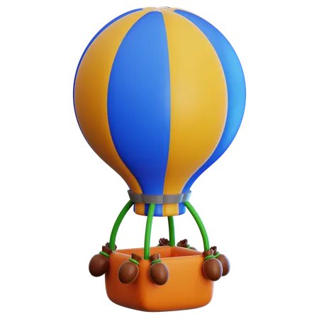 Globo aerostático  3D Icon