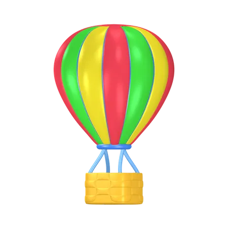 Globo aerostático  3D Illustration