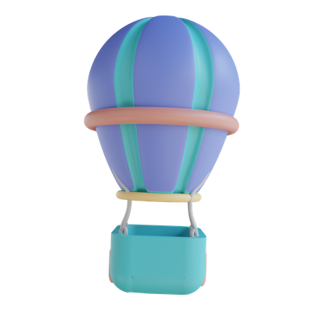 Globo aerostático  3D Illustration