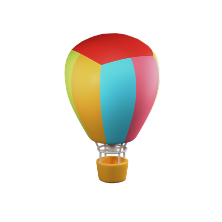 Globo aerostático  3D Illustration