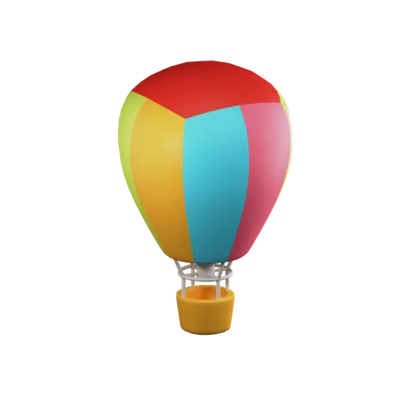 Globo aerostático  3D Illustration