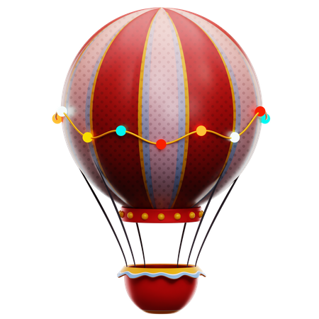 Globo aerostático  3D Icon