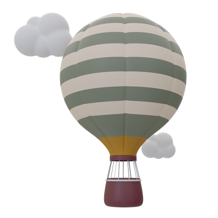 Globo aerostático  3D Icon