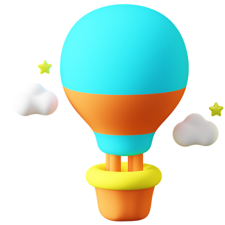 Globo aerostático  3D Icon