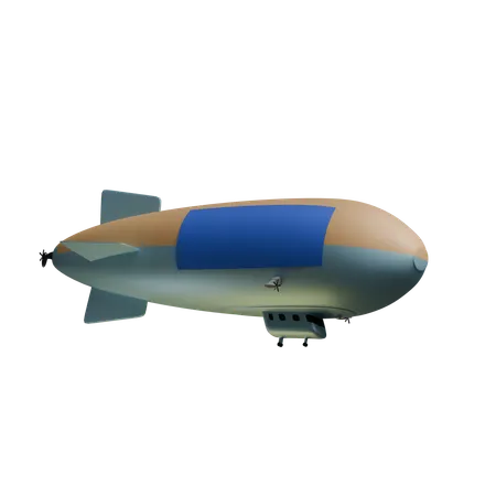 Avion globo  3D Icon