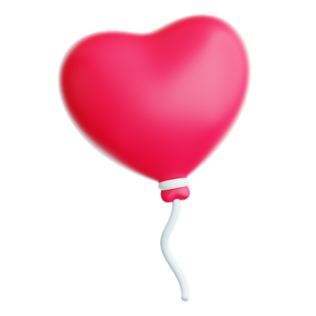 Globo de corazon  3D Icon