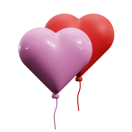 Globo de amor  3D Icon