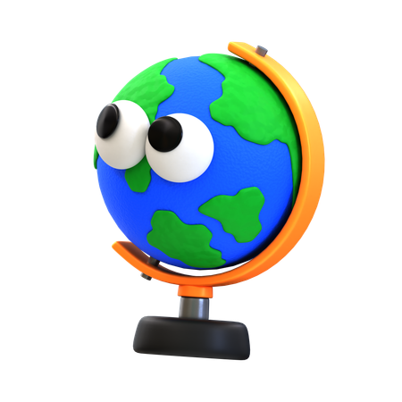 Globo dos desenhos animados  3D Icon