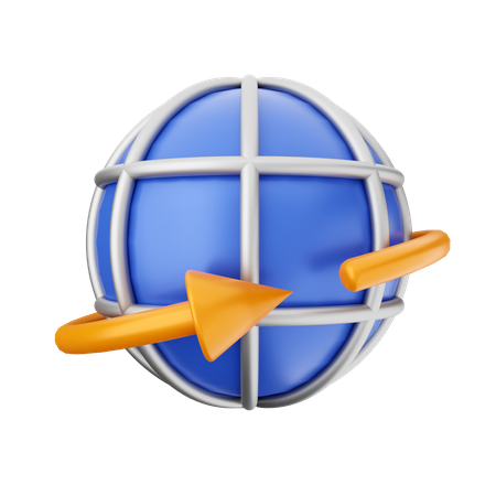 Globo de internet  3D Icon