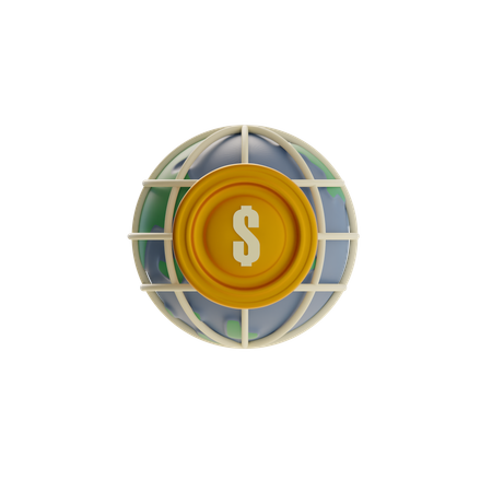 Globo de negócios  3D Icon
