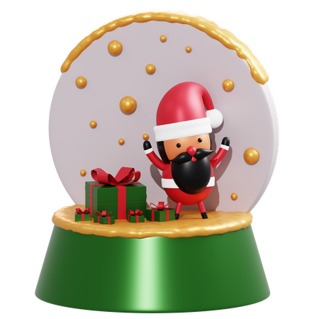 Globo de neve de natal  3D Illustration