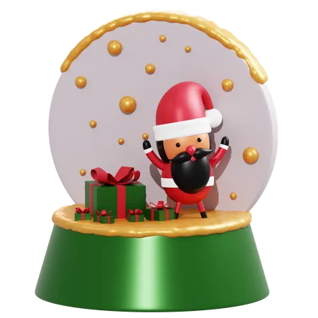 Globo de neve de natal  3D Illustration