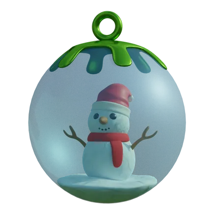 Globo de neve de natal  3D Illustration