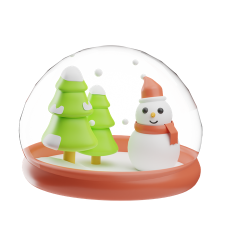 Globo de neve de natal  3D Icon