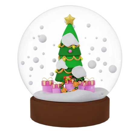Globo de neve de natal  3D Icon