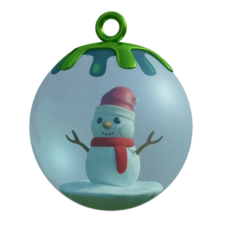 Globo de nieve de navidad  3D Illustration
