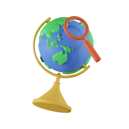 Pesquisar globo  3D Icon