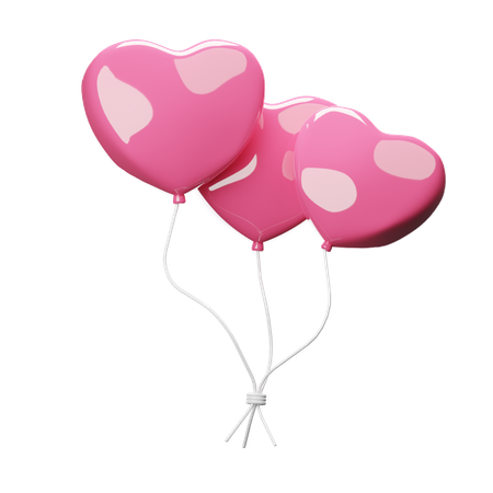 Globo de san valentin  3D Icon