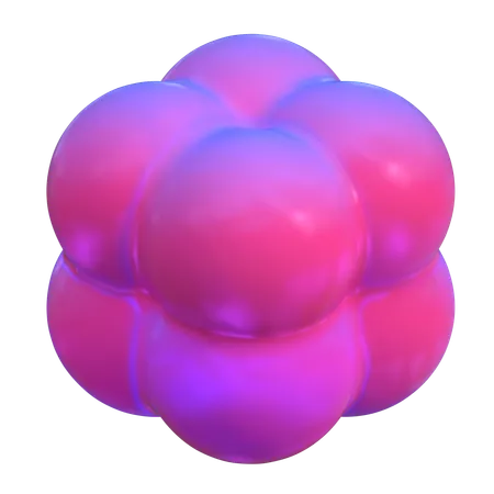 Forma abstracta de globo  3D Icon