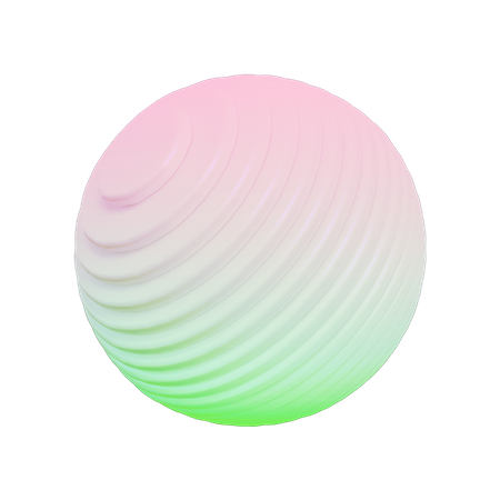 Forma abstracta del globo  3D Icon