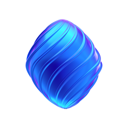 Forma abstracta de globo  3D Icon