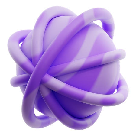 Forma abstrata do globo  3D Icon