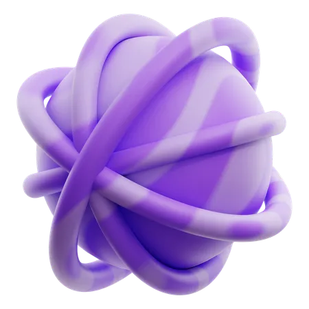 Forma abstrata do globo  3D Icon