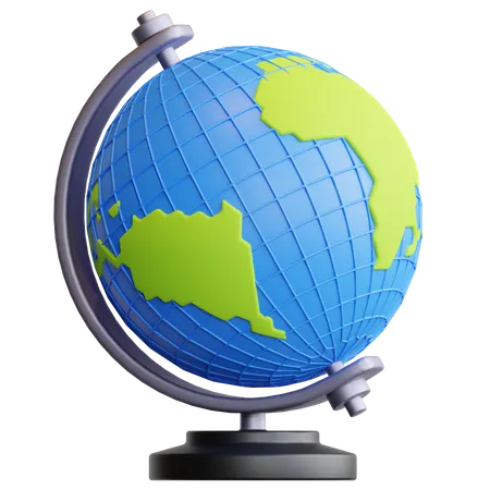 Globo geográfico  3D Illustration